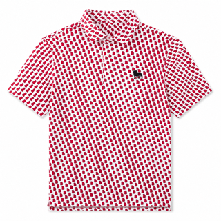 Georgia Outline Performance Polo - Tonal Standing Dog