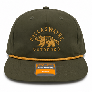 Dallas Wayne Field Hat- Opossum - Field Green