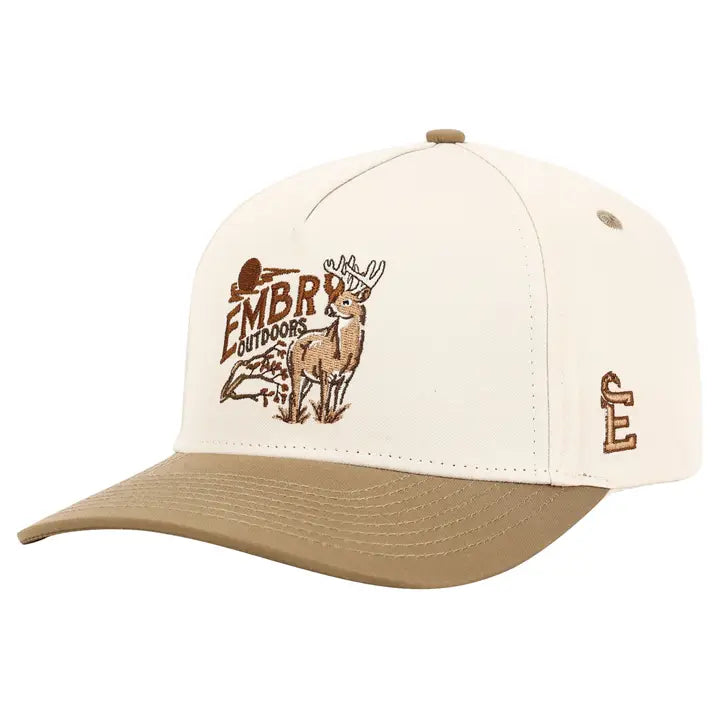 Embry Buck Hat - Cream/Tan