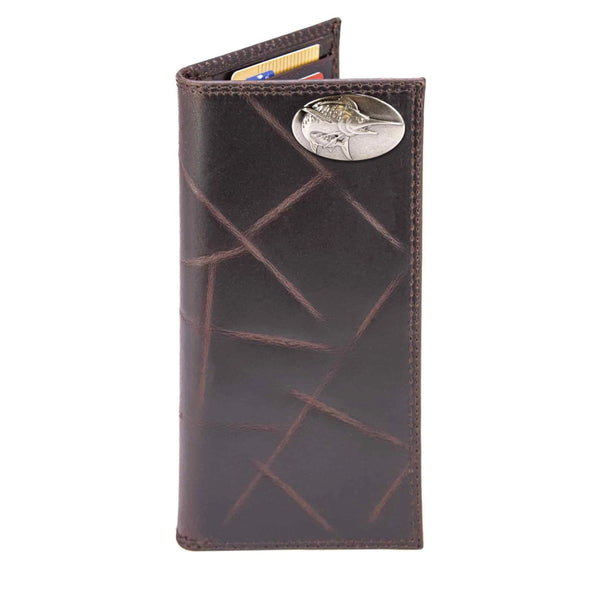 Wrinkle Leather Roper Wallet - Marlin Concho