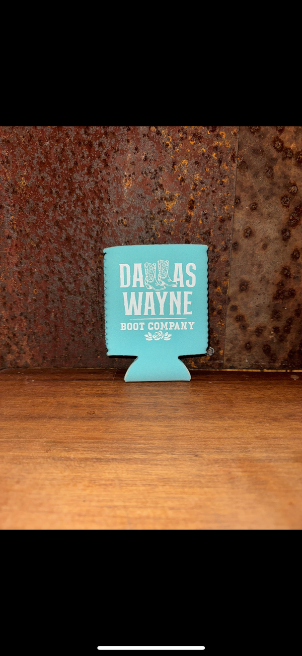 Dallas Wayne Cowgirl Boot Logo Koozie