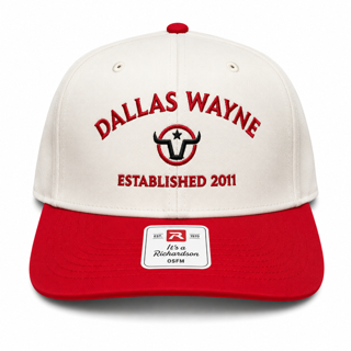 Dallas Wayne Branding Hat - Lone Star - Cream/Red