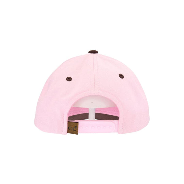 Dog Mom Puff Embroidered Trucker Hat - Pink & Brown
