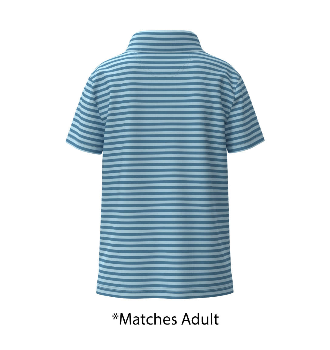 Youth Boys Sarasota Stripe Polo- Sweet Water
