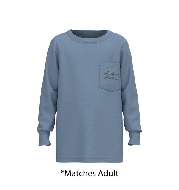 Youth LS Loyal Tee - Rain Washed