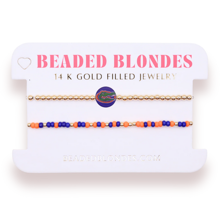 Florida Logo Flip + Sprinkle Bracelet Stack