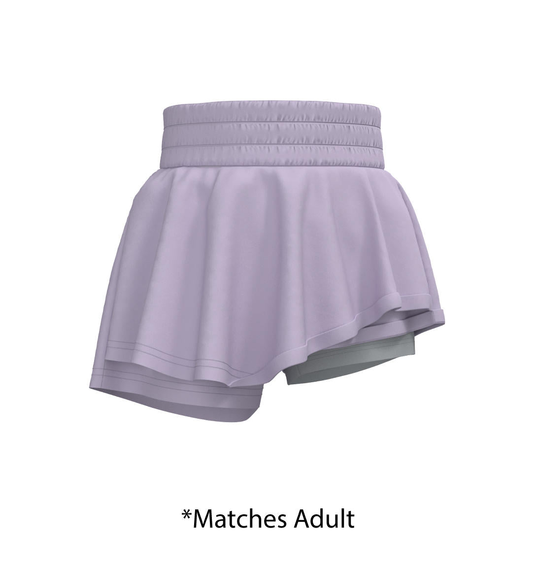 Souther Marsh Youth Girls Hybrid Skort - Orchid Petal
