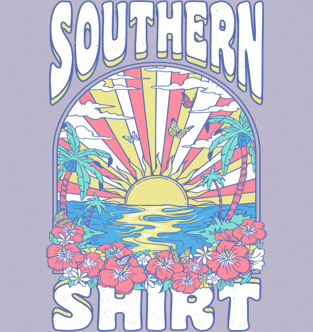 Southern Shirt Youth Vacation Mode Tee - Orchid Petal