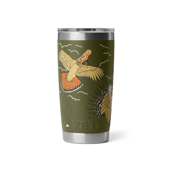 Rambler® 20 oz Tumbler - Upland Bird Olive