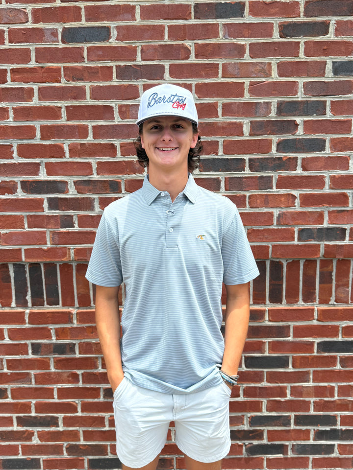 Mallard Performance Polo - Birch Stripe