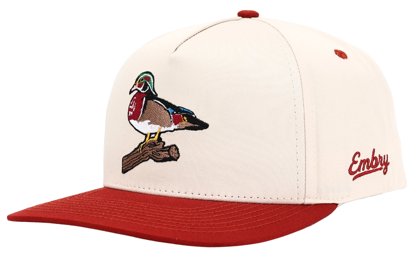 Woody Hat - Cream/Red
