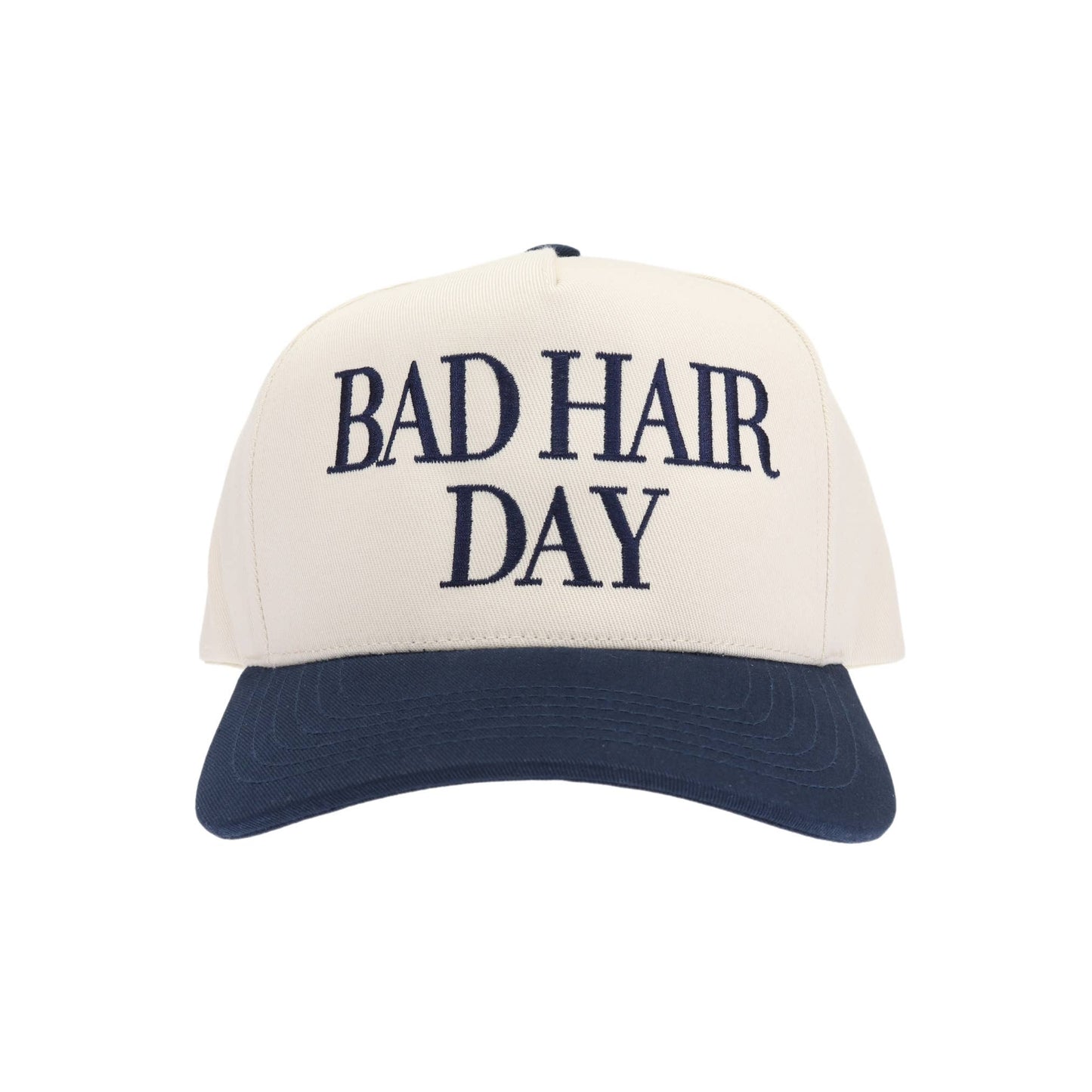 Bad Hair Day Trucker Hat - Navy