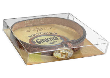 Baby Belt- Embossed Leather