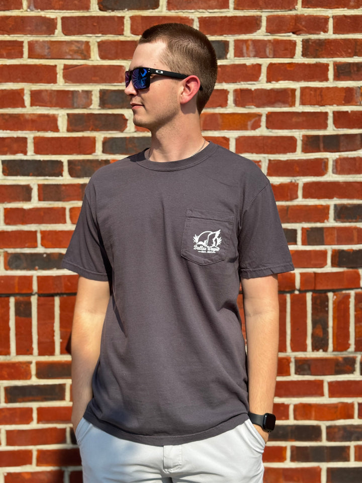 Dallas Wayne Logo Tee - Graphite