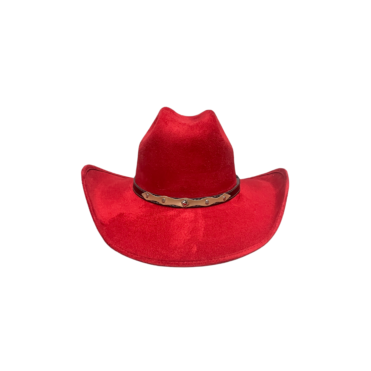 Unisex Vegan Suede Western Cowboy Hat: Ivory / Medium (56-58cm)