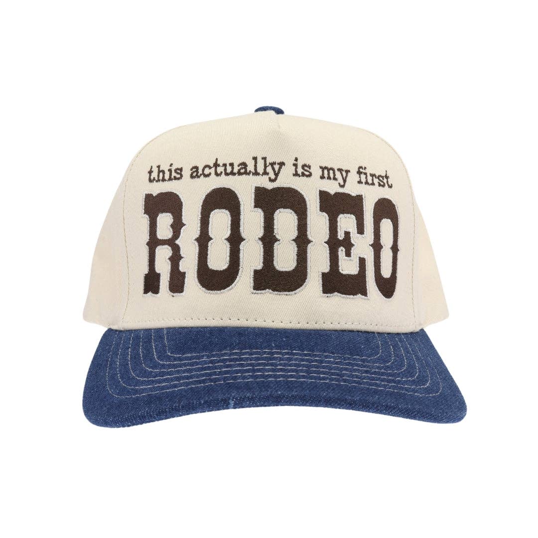 First Rodeo Trucker Hat - Dark Denim