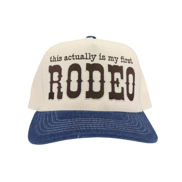 First Rodeo Trucker Hat - Dark Denim