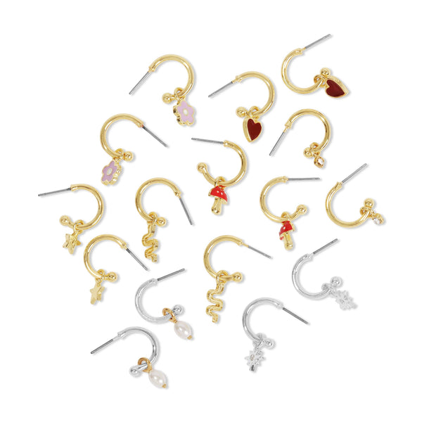 Hoops with Drop - Flower - FLOWER
