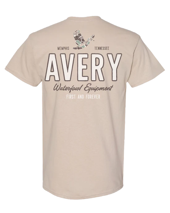 Avery First and Forever Duck Camo T-Shirt - Khaki