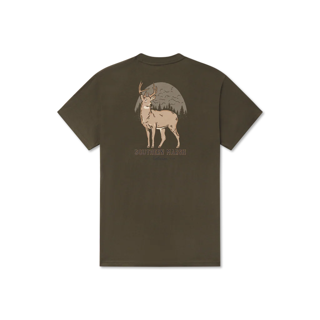 Eight Point Tee - Dark Olive