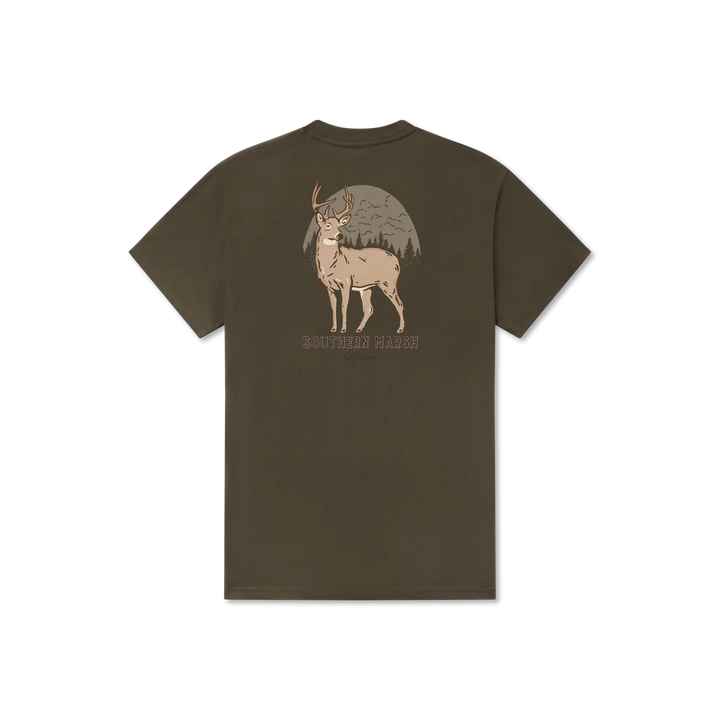Eight Point Tee - Dark Olive