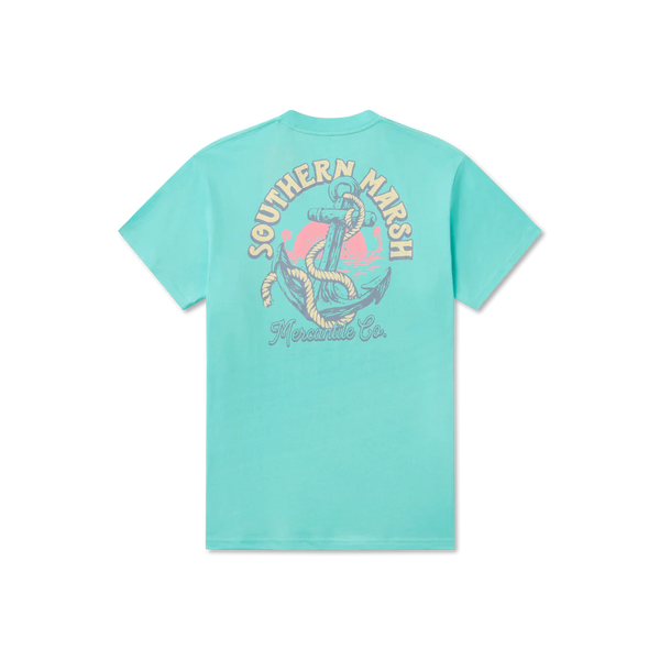 Anchor Down Tee - Antigua Blue