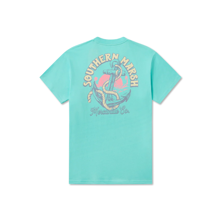 Anchor Down Tee - Antigua Blue