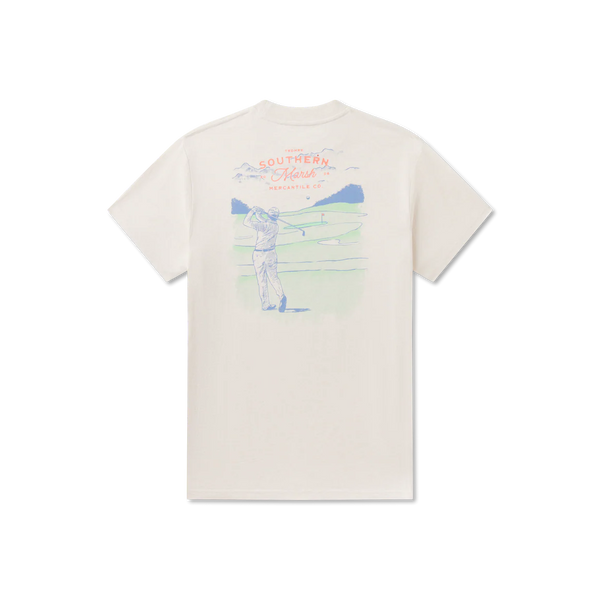 Pin High Tee - Washed Pebble
