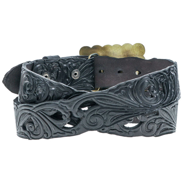 Rogue Black w/Filigree Cutouts Belt