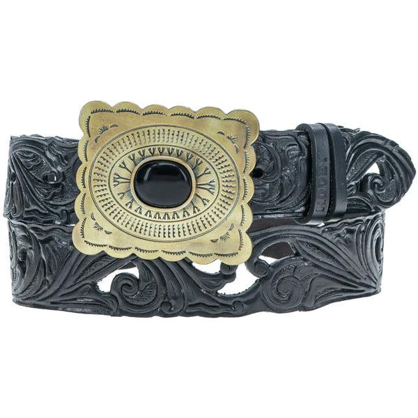 Rogue Black w/Filigree Cutouts Belt