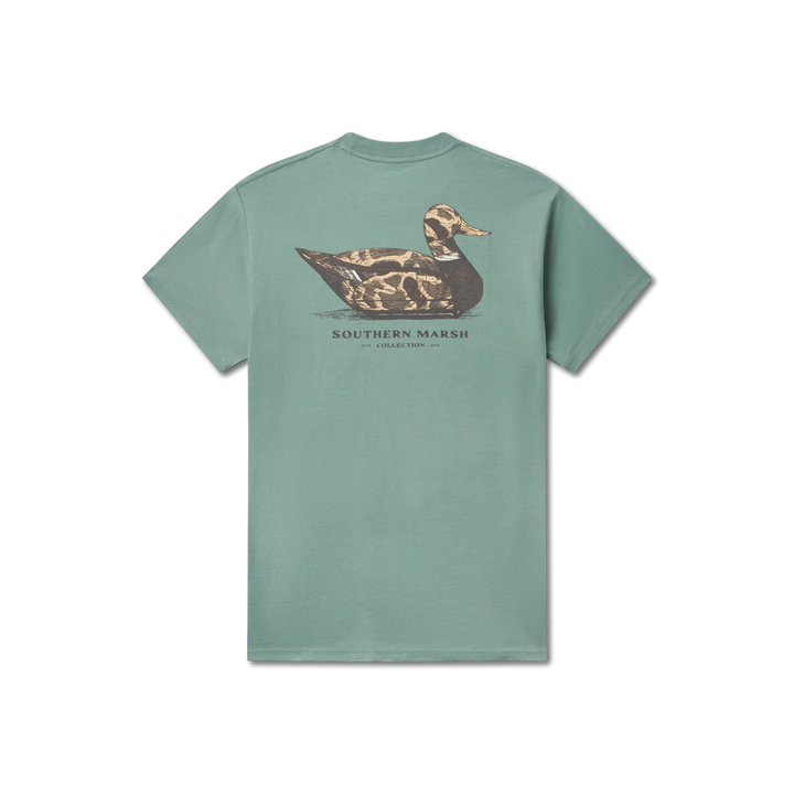 Vintage Duck Decoy Tee - Camo - Burnt Sage