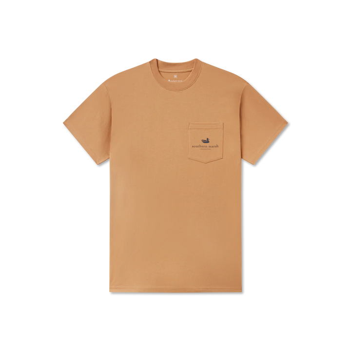 Heritage Engraved Tee - Camel