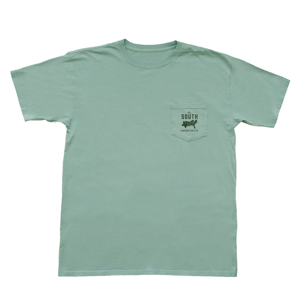 God's Country Short Sleeve Pocket Tee - Aquafoam