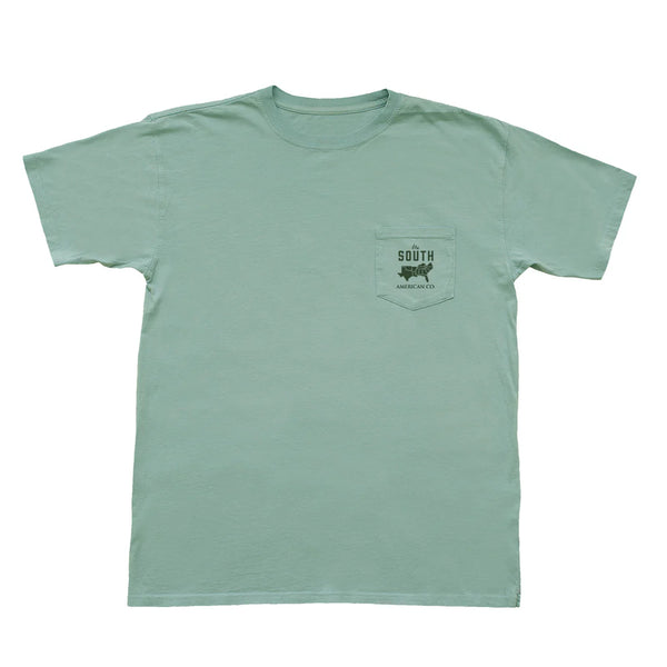 God's Country Short Sleeve Pocket Tee - Aquafoam