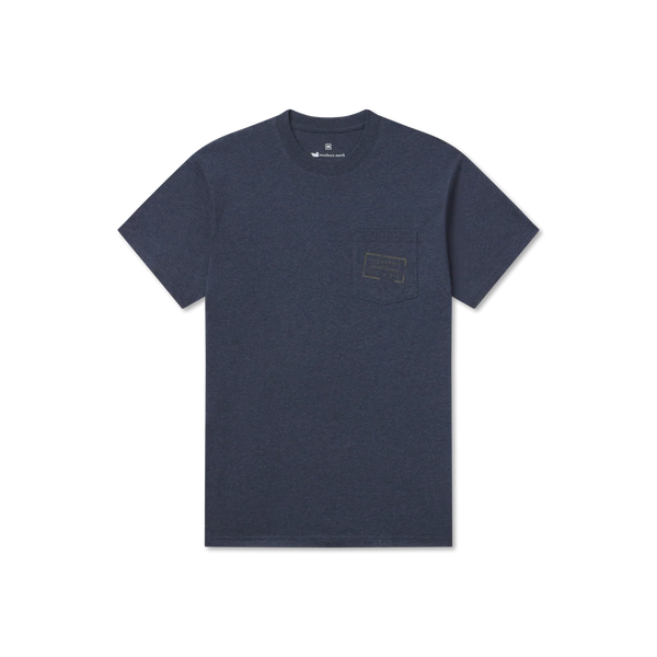 Authentic Tee - Heathered - Washed Lunar Navy