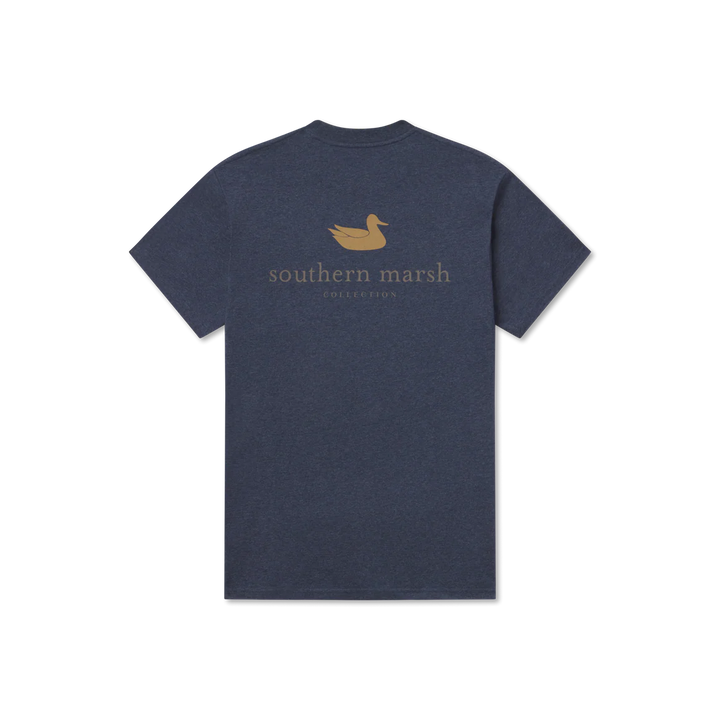 Authentic Tee - Heathered - Washed Lunar Navy