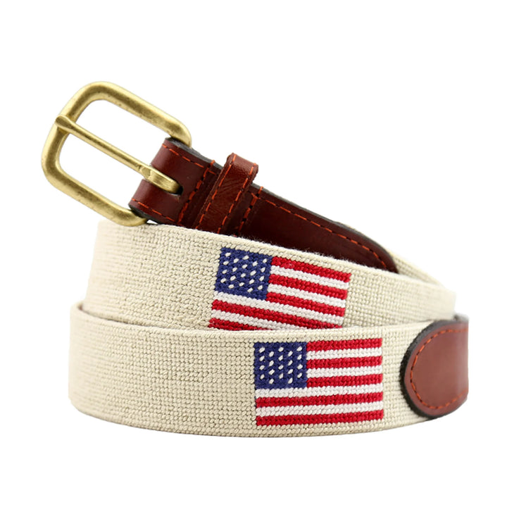 American Flag Belt - Light Khaki