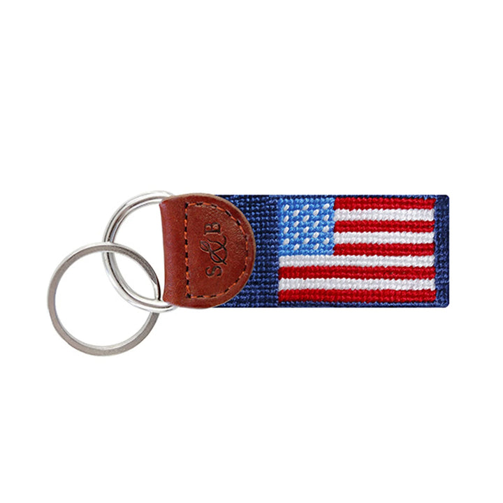 American Flag Key Fob - Classic Navy