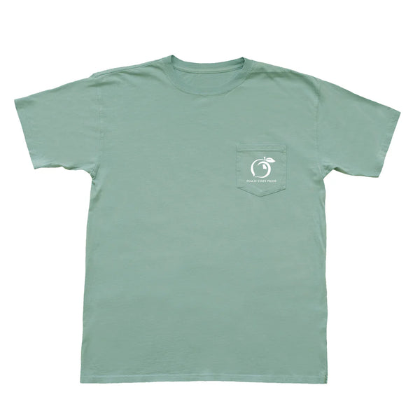 Georgia On My Mind Short Sleeve Pocket Tee - Olive