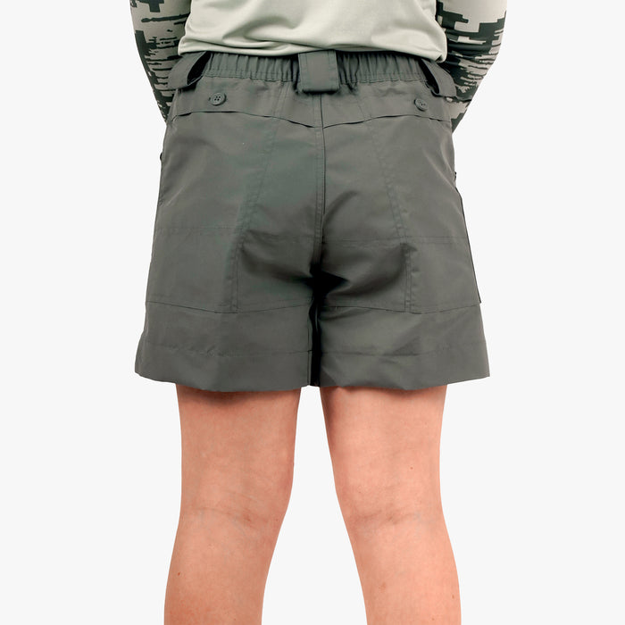 Youth Original Stretch Fishing Short - Charcoal