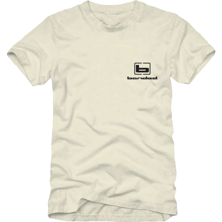 Banded Duck Dog Sketch Graphic Hunting T-Shirt - Ivory