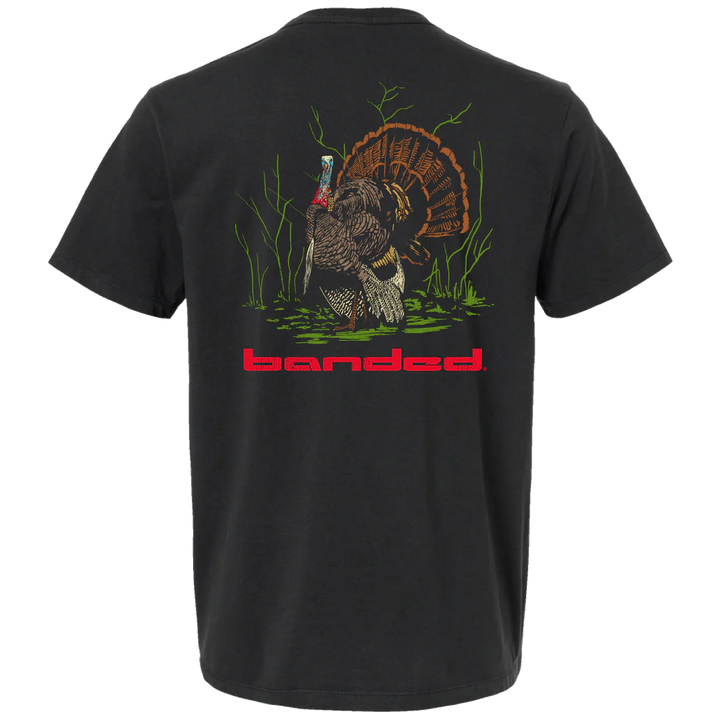 Banded Turkey Tom T-Shirt - Black