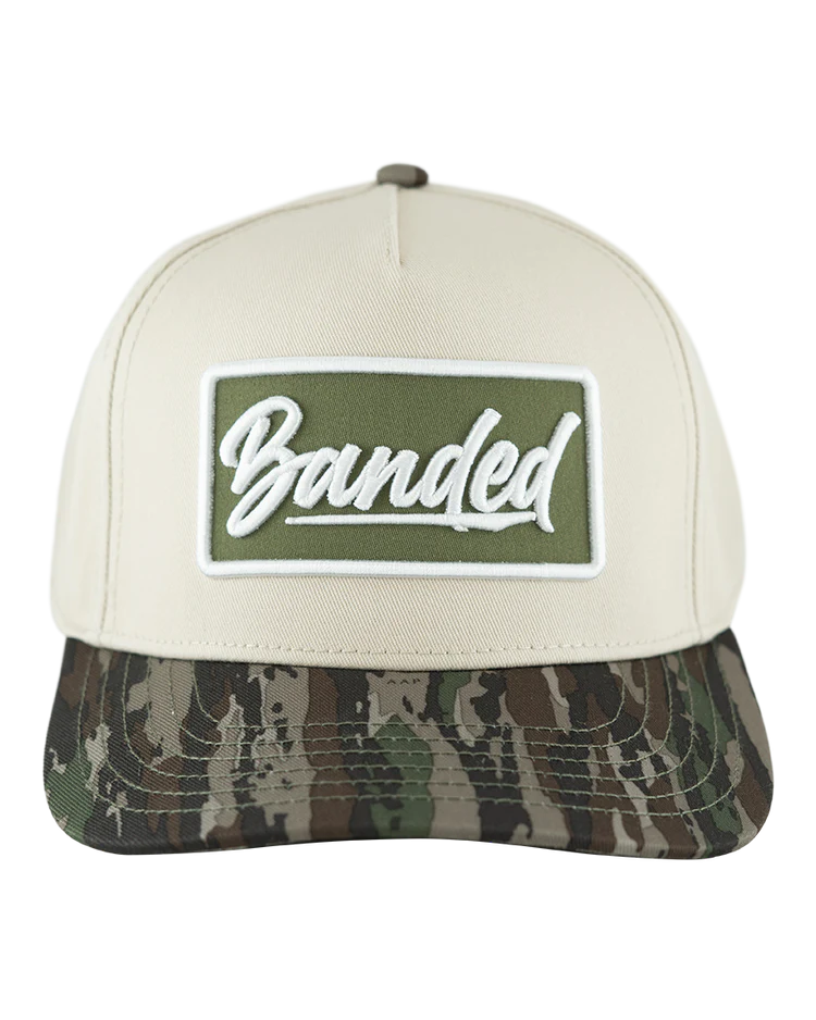 Banded Two Tone Badge Hat