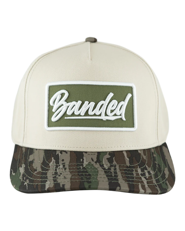 Banded Two Tone Badge Hat