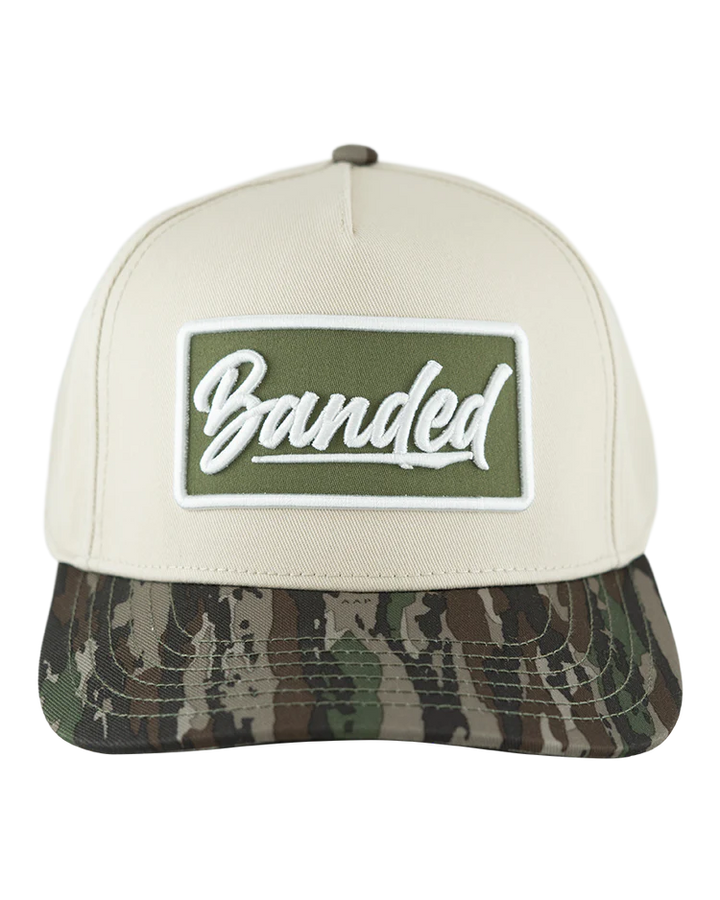 Banded Two Tone Badge Hat