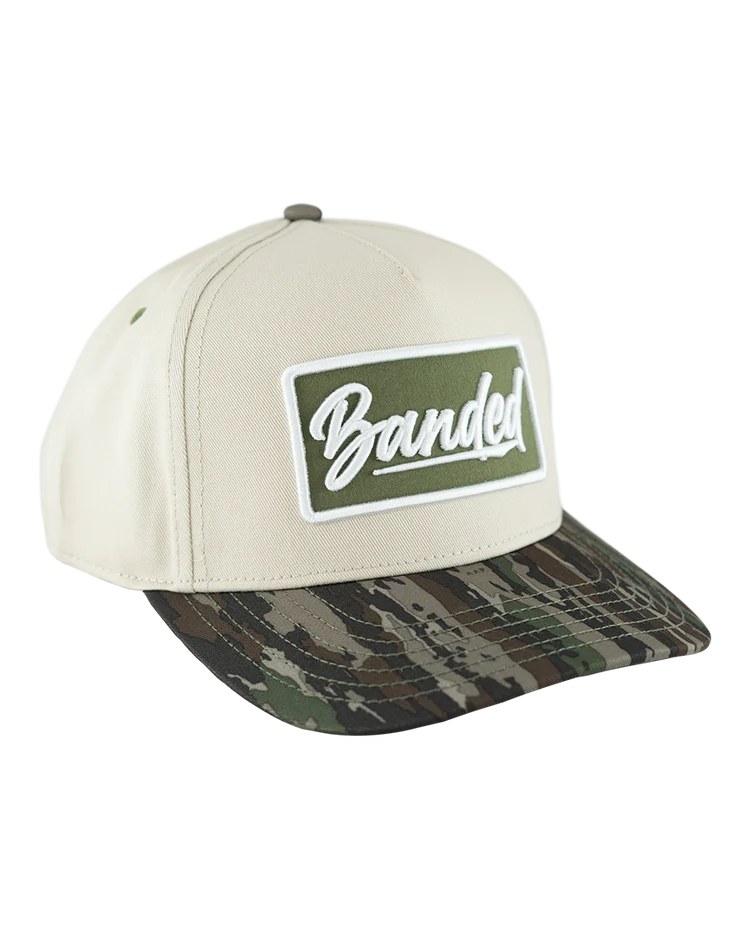 Banded Two Tone Badge Hat