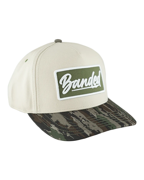 Banded Two Tone Badge Hat