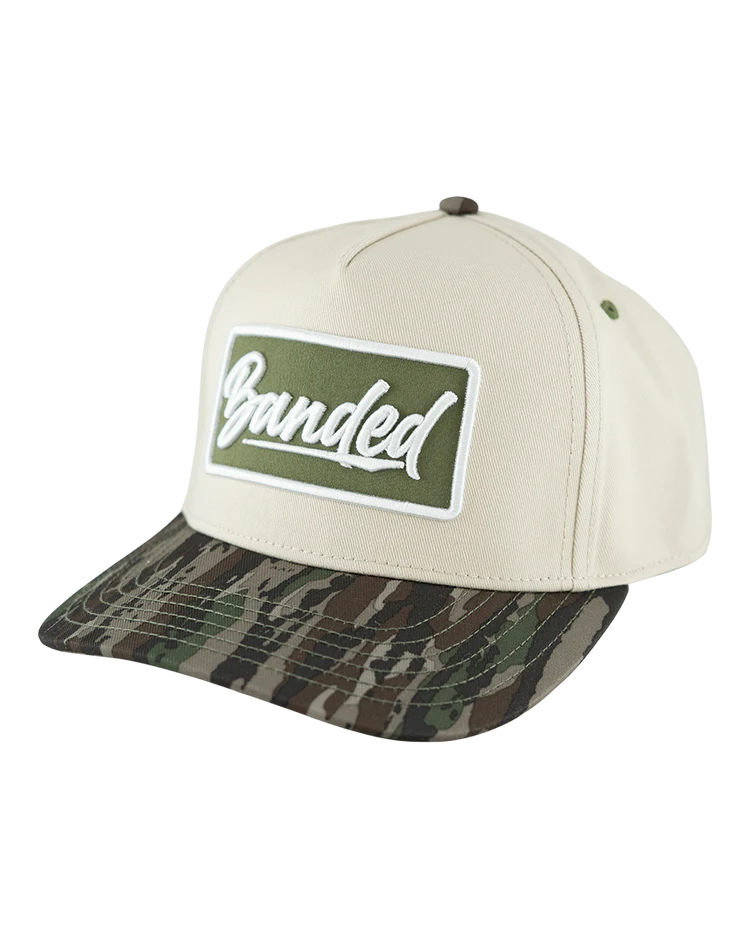 Banded Two Tone Badge Hat