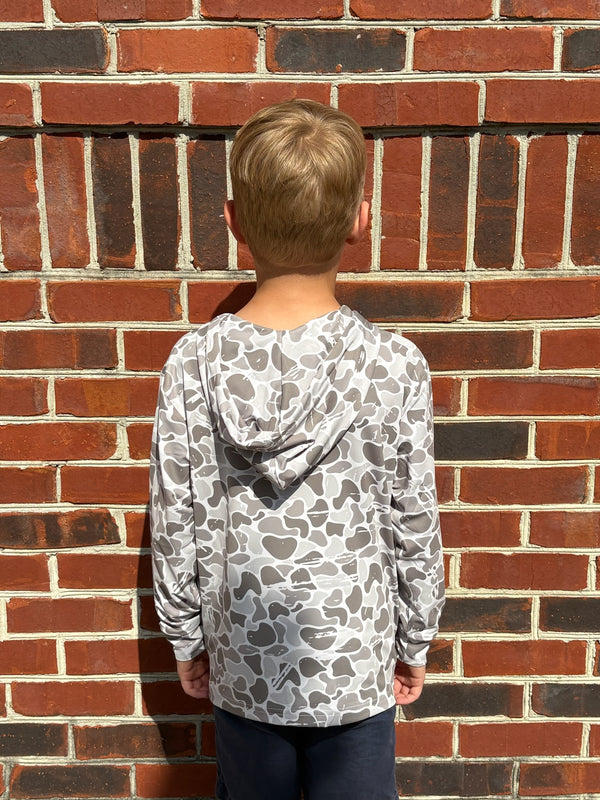 Youth Marsh Camo Performance Hoodie