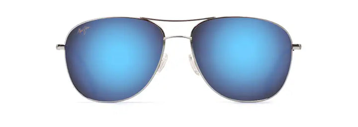 Cliff House Silver Reader w/ Blue Hawaii Lenses